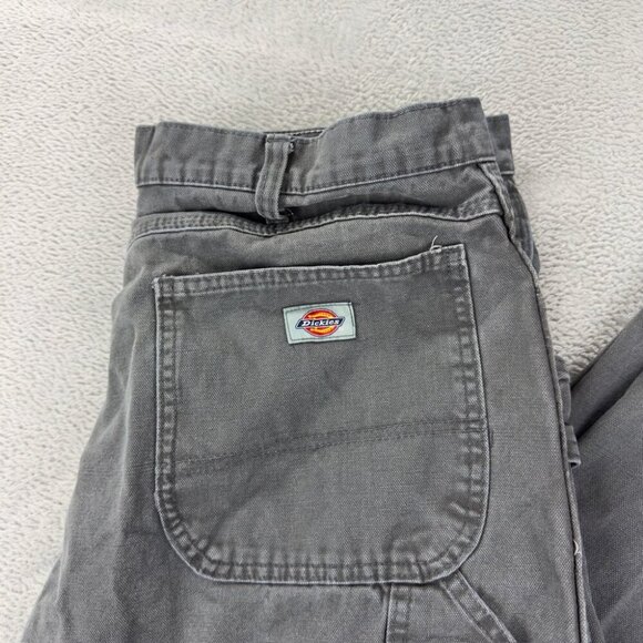 Dickies Grey Cargo Carpenter Pants Straight Leg Men’s Size 36 x 30 US - Picture 10 of 12